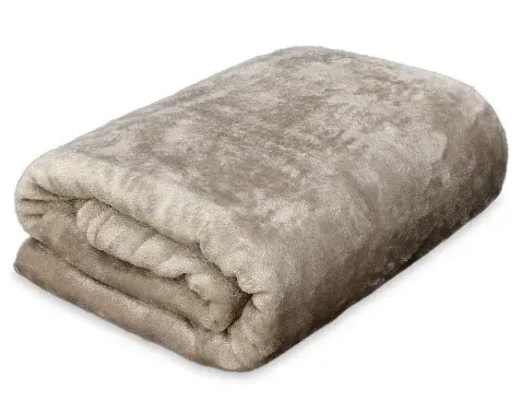 Flanelová deka Viktória 140x200 cm, telová/béžová%