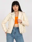 Dámska béžová bunda ramones s vreckami
