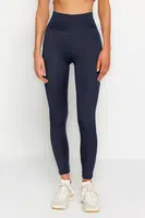 Trendyol Navy Blue Push-Up Full Length Knitted Sports Leggings