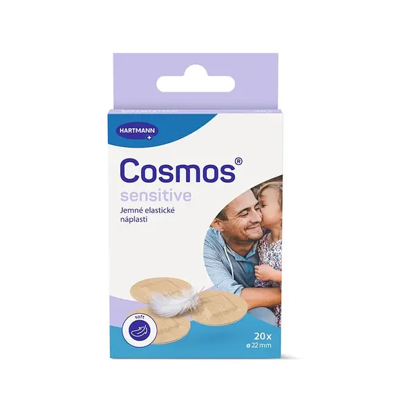 COSMOS Sensitive jemná kulatá náplast 22 mm 20 kusů