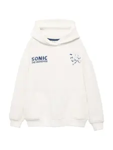 MANGO KIDS Mikina 'SONICGOT'  tmavomodrá / šedobiela