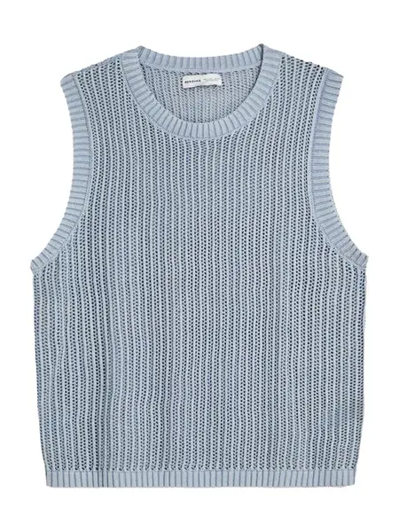 Bershka Tričko  svetlomodrá