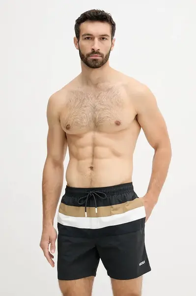 Plavkové šortky BOSS Louis tmavomodrá barva, 50539210