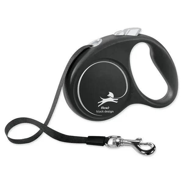 Vodítko Flexi Black Design páska S čierne 5m