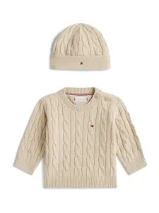 TOMMY HILFIGER Sveter  béžová