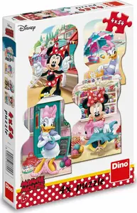Puzzle Minnie a Daisy v létě 4x54 dílků (poškozená)