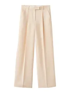 MANGO Nohavice s pukmi 'Veronica'  telová