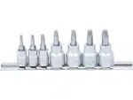 BGS Technic BGS 7098 Zástrčné hlavice 1/4" a 3/8" pro poškozené šrouby T10 ÷ T40 (Sada 7 d