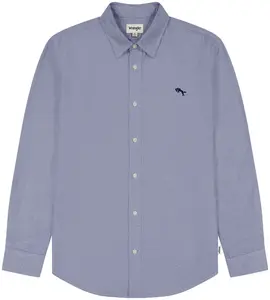WRANGLER Košeľa 'LS SHIRT'  modrá melírovaná