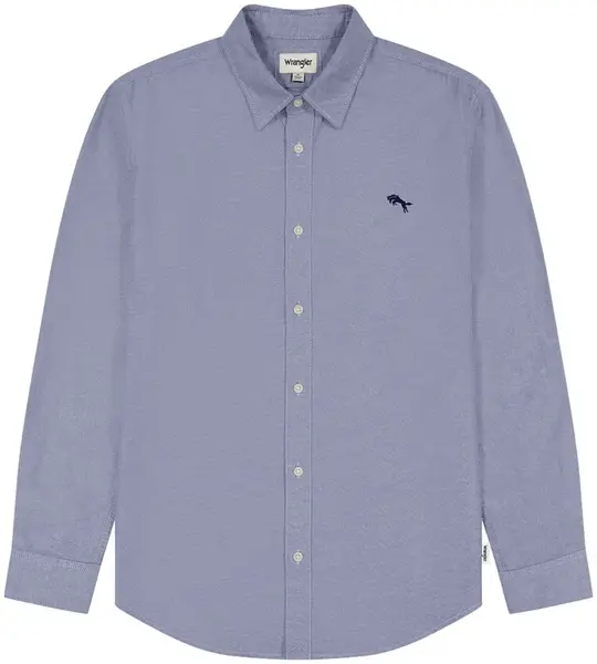 WRANGLER Košeľa 'LS SHIRT'  modrá melírovaná