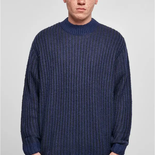 Oversized dvoubarevný svetr tmavě modrá/midnightnavy