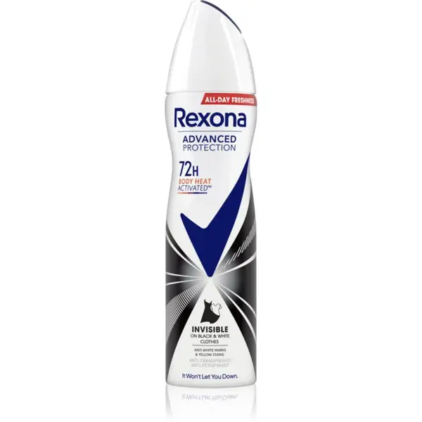 Rexona Advanced Protection Invisible dezodorant v spreji proti bielym a žltým škvrnám 150 ml