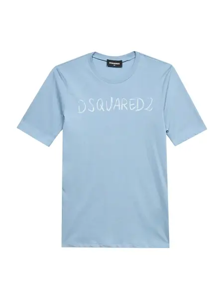 DSQUARED2 Tričko  svetlomodrá / biela