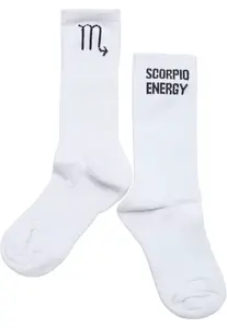 Zodiac socks scorpio white
