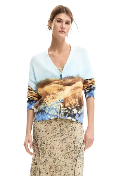 Desigual dámsky cardigan s potlačou