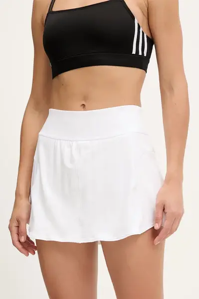 Sportovní sukně adidas Performance Tennis bílá barva, mini, áčková, JE7102