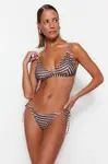 Trendyol pruhovaná kravata normálne nohy bikiny spodok