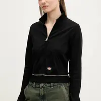 Mikina Dickies dámská, černá barva, hladká, DK0A4Z71BLK1