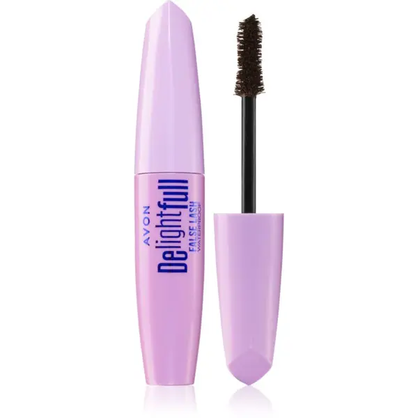 Avon DelightFull False Lash voděodolná prodlužující řasenka odstín Lava Brown 10 ml