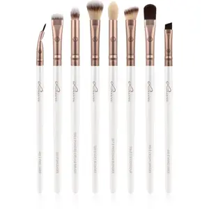 Luvia Cosmetics Prime Vegan All Eye Want sada štetcov na oči Pearl White / Metallic Coffee Brown