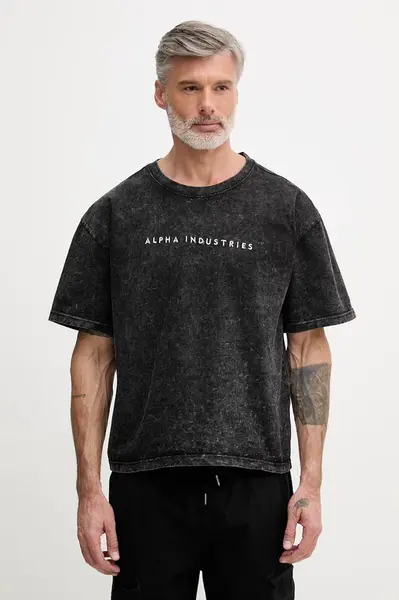 Alpha Industries Bavlněné tričko Alpha Industries Acid Logo