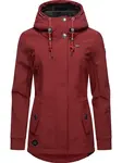 Ragwear Funkčná bunda 'Monadde'  čerešňová / čierna / biela