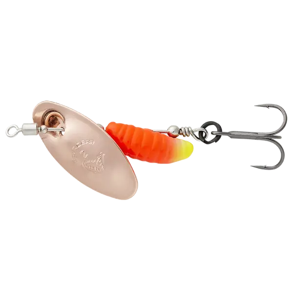 Savage gear třpytka grub spinners copper red yellow - #1 3,8 g