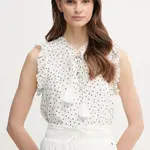 Halenka Pepe Jeans DEB dámská, béžová barva, vzorovaná, PL304995