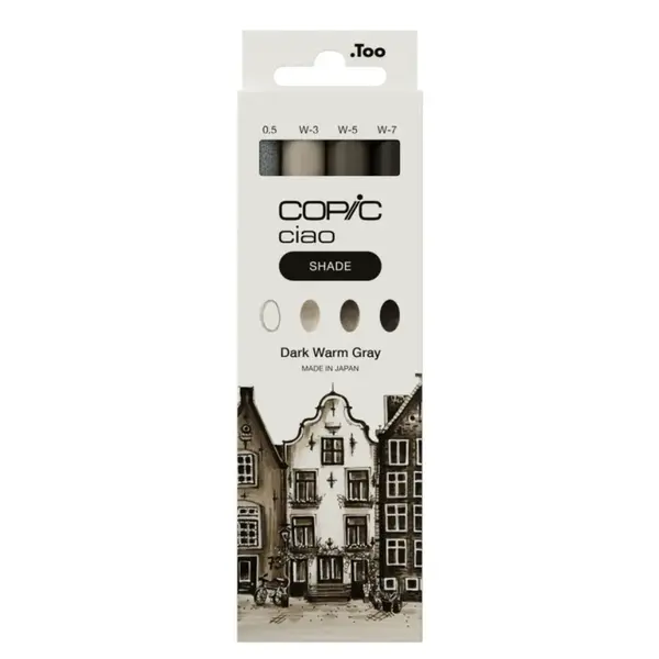 Copic Ciao sada 4ks, Shade Dark/Warm