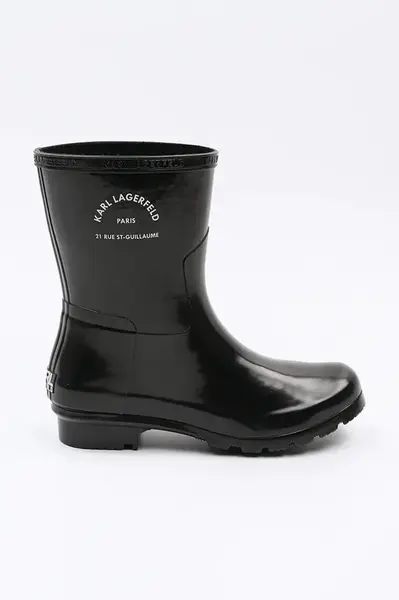 Holínky Karl Lagerfeld KALOSH dámské, černá barva, KL47075S