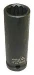 Hlavice nástrčná úderová 1/2" 27 mm, 12hranná, prodloužená 78 mm - ASTA Velikost: 11 mm