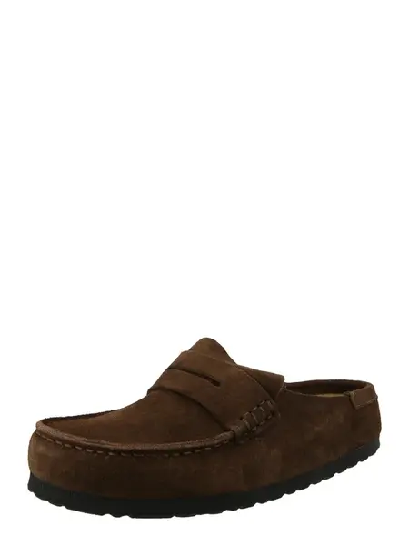BIRKENSTOCK Papuče 'Naples'  tmavohnedá
