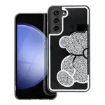 Zadní kryt TEDDY BEAR Case pro Samsung Galaxy S24 Ultra, stříbrná