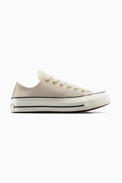 Semišové tenisky Converse Chuck 70 béžová barva, A13829C