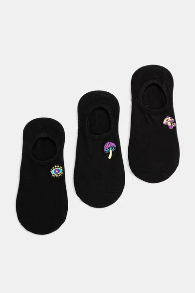 Bavlněné ponožky Medicine 3-pack dámské, černá barva