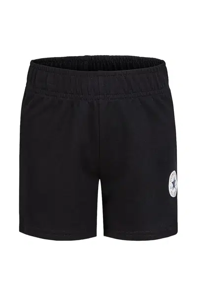 Dětské kraťasy Converse černá barva, hladké, 369025