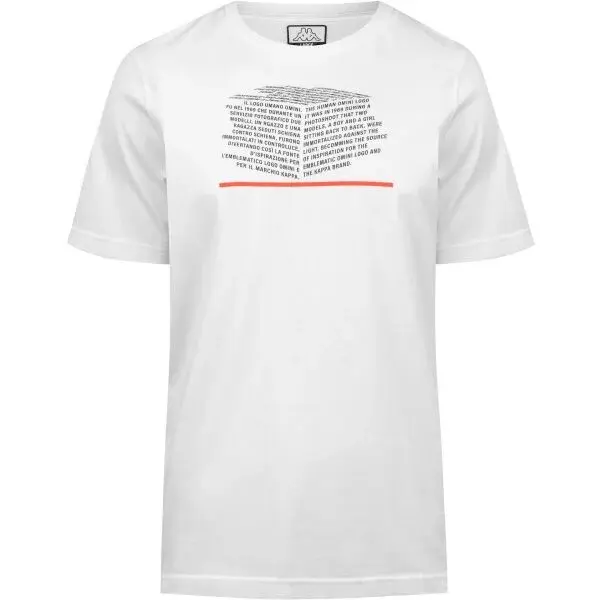 Kappa CARRARE Pánské triko, bílá, velikost