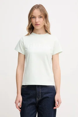 Tričko Guess KAMELIE zelená barva, V5GI15 J1314
