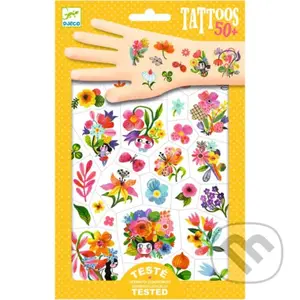 Akvarelové kvety (dočasné tetovačky)