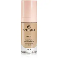 Collistar NUDO Second Skin Foundation SPF 15 rozjasňujúci hydratačný make-up s vyhladzujúcim efektom odtieň 2G Beige Dorato 30 ml