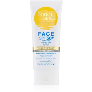 Bondi Sands SPF 50+ Everyday Face Lotion ochranný tónovací krém na tvár pre matný vzhľad SPF 50+ 75 ml