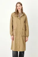 Parka Medicine dámská, béžová barva, oversize
