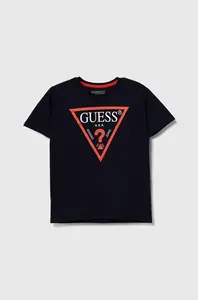 Dětské bavlněné tričko Guess