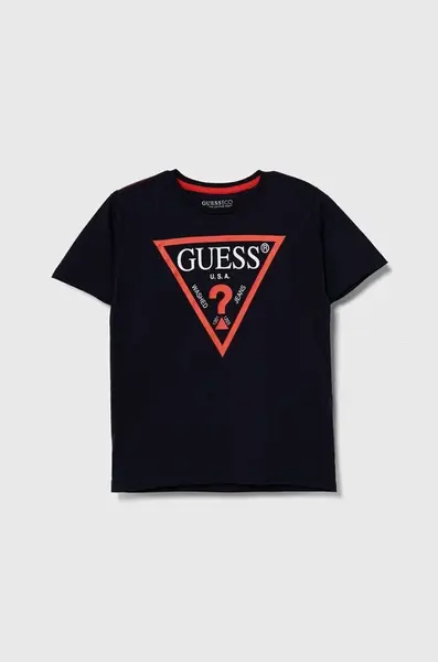 Dětské bavlněné tričko Guess