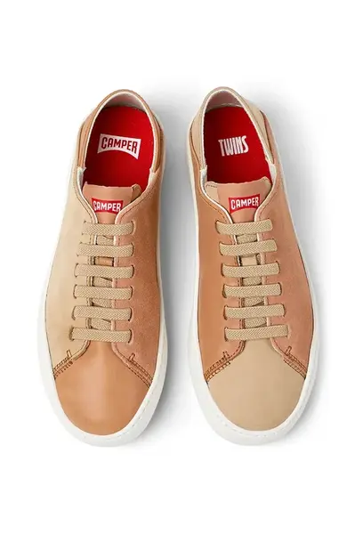 Kožené tenisky Camper TWS béžová barva, K201670-007