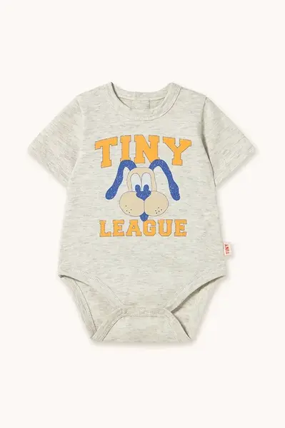 Bavlněné kojenecké body Tinycottons TINY LEAGUE GRAPHIC BODY SS25-084