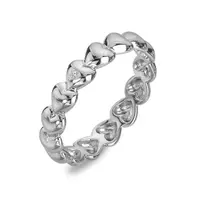 Hot Diamonds Srdíčkový stříbrný prsten s diamantem Serenity DR310 51 mm