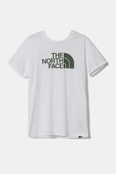 Dětské tričko The North Face S/S EASY TEE bílá barva, s potiskem, NF0A8DRN9ZN1