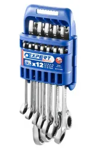 Sada očkoplochých ráčnových klíčů - Tona Expert E111106T