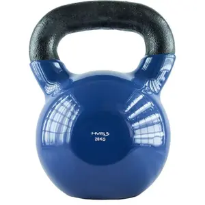 HMS 28KG KETTLEBELL Kettlebell pokrytý vinylem, modrá, velikost 28 KG